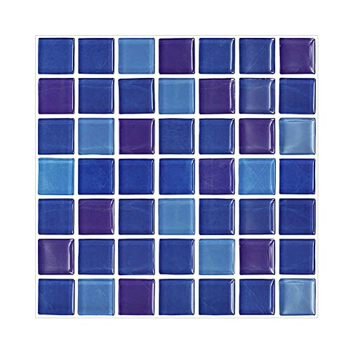 CONPHERON Vinilos Cocina Azulejos, Mosaico Papel Adhesivo para Azulejos Cocina 30X30cm Impermeable Autoadhesivo Papel Pintado para Baño, 5 Hojas