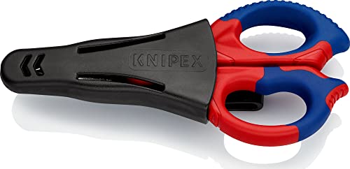 KNIPEX Tijeras para electricistas (15.5 cm) 95 05 155 SB (cartulina autoservicio/blíster), Multicolor