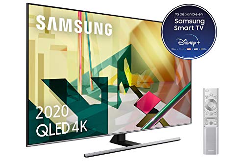 SAMSUNG QLED 4K 2020 65Q75T - Smart TV de 65' con Resolución 4K UHD, Inteligencia Artificial 4K, HDR 10+, Multi View, Ambient Mode+, Premium One Remote y Asistentes de Voz integrados (Alexa