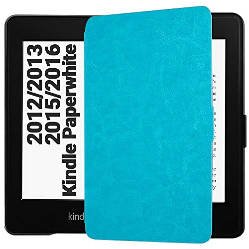 EasyAcc Funda para Kindle Paperwhite Ligera con Función de Auto-Sueño/Estela para Kindle Paperwhite 2012, 2013, 2015, Azul