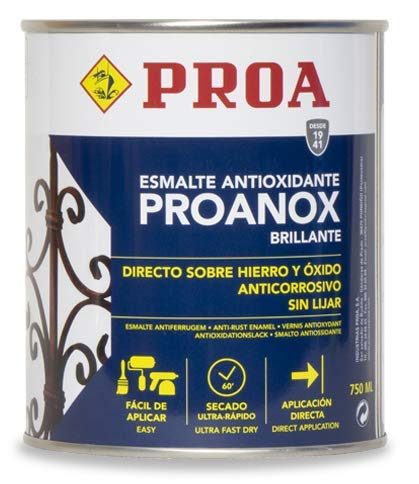 Esmalte directo sobre óxido antioxidante Proanox. Blanco. 750 ML.